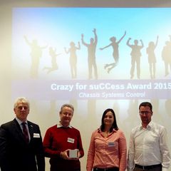 Preisverleihung "Crazy for suCCess Award" durch BOSCH