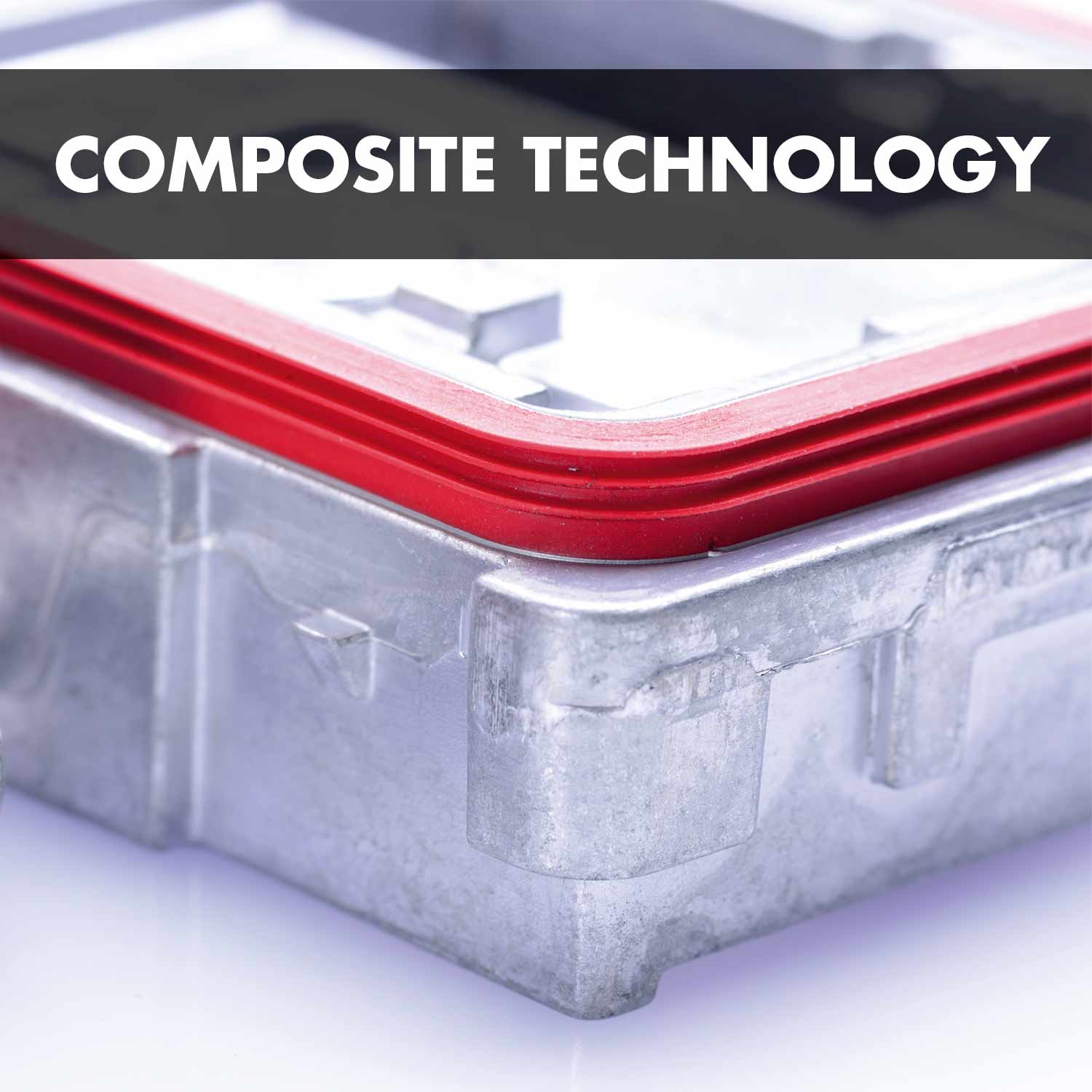 Composite technology: Elastic material vulcanised onto solid support materials.