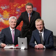 Abb. (v.l.n.r.): Hubert Reiff, Eberhard Reiff, Dr. Immanuel Kohn