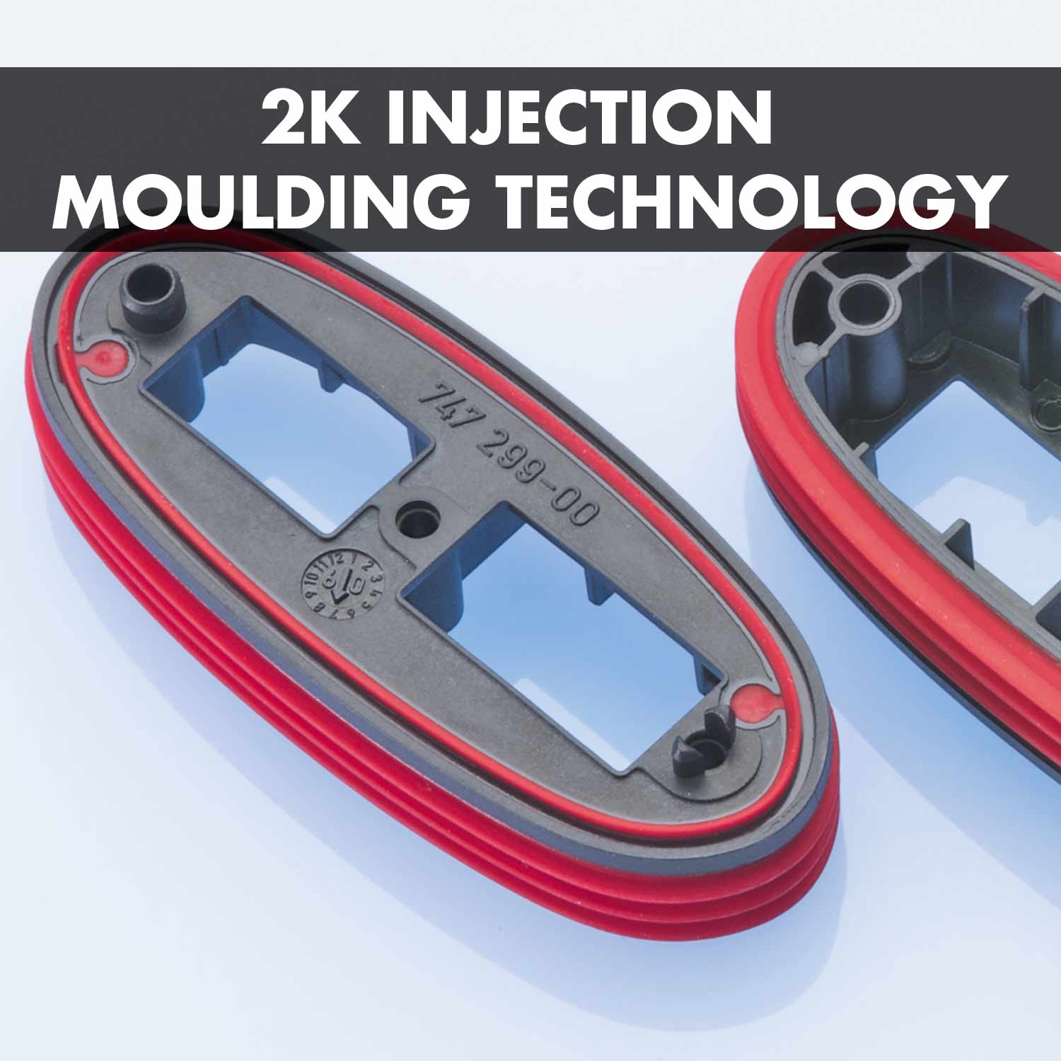 2-Component injection moulding technology: Thermoplastics and elastomer manufacture in a single process.